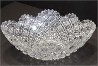 Deep Oval ABP Brilliant Cut Glass Bowl