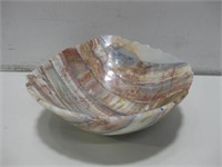 8"x 8.5"x 3" Onyx Stone Bowl