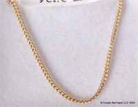 9ct Yellow Gold 21 inch Curby Chain