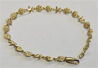 10K Gold 417-10k Bracelet 5.2 Grams