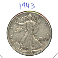 1943 Walking Liberty Silver Half Dollar