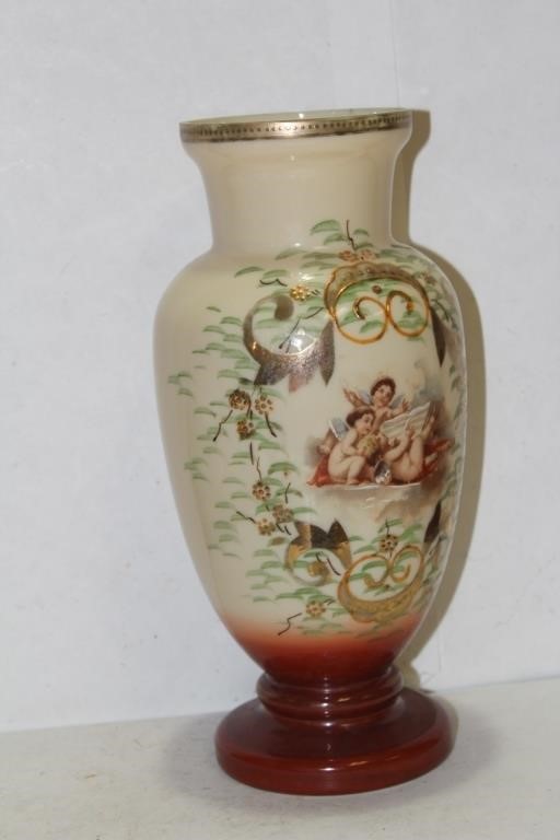 A Victorian Bristol Glass Vase