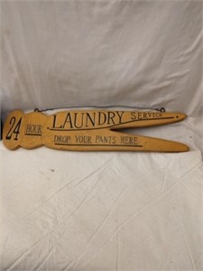 19" Wide Laundry Sign