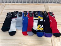 Lot of 9 Pairs of NBA Stance Socks