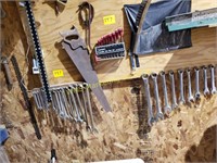 Wrenches, Hand Saw, Wire Brush