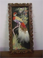 Feather Craft Wood Frmed Artwork