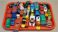 Tray of Assorted Cars & Trucks