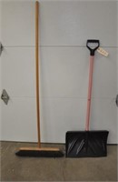 Snow shovel & broom