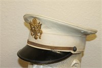U.S. White Dress Military Visor Hat