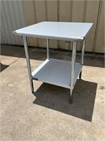 Never been used 30x30 stainless steel table NSF