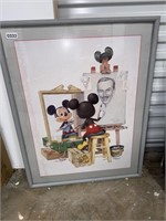 Walt Disney/Mickey Mouse picture w/water damage