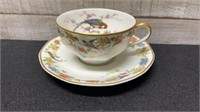 Limoges Theodore Haviland Bird Cup & Saucer