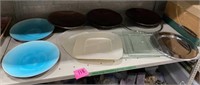 Lot of Asstd Plates & Serving Trays