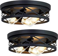 XPEHK 13 inch Flush Mount Light Fixture,3-Light