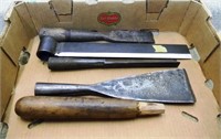 4 – Assorted edge tools: new-stock, 14 1/2”