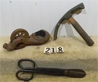 3 – Assorted primitive tools, G-VG: smith made