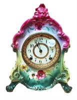 ANSONIA PAINTED PORCELAIN CLOCK