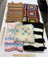 Lot of Crocheted Blankets