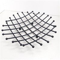 Wire fruit bowl black