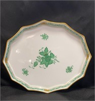 Herend Chinese Bouquet Green, Small serving tray,