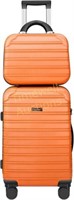 Feybaul Luggage  TSA  Spin  14/20in  Orange.