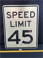 Speed Limit 45 Sign