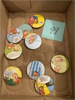 reproduction of Garfield pins