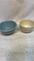 Two crock bowls
