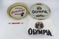 Olympia and Knickerbocker Beer Trays