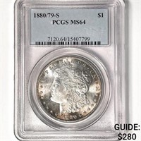1880/79-S Morgan Silver Dollar PCGS-MS64