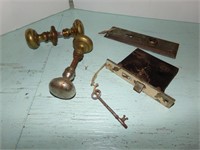 Very Old Door Hardware and Skeleton Key