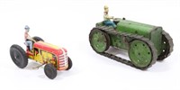 MARX AND COURTLAND WIND-UP TRACTORS