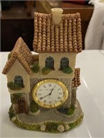 WM Widdop Quartz Cottage Clock Miniature 4" H