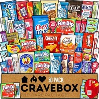 CraveBox Care Package (45 Count) Snacks Food Cooki