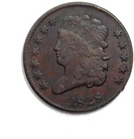 1828 1/2 Cent XF 12 Stars