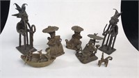 7 African Bronze Figurines