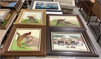 5 framed paintings-Local Artist Dean Haddock