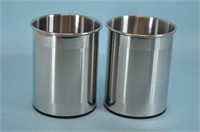 2 Stainless Steel Utensil Holders, NIP