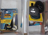 2 Box lots-NEW tape measures & Grout Out tools