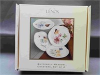 Lenox Butterfly Meadow Coasters, Set of  4