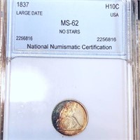 1837 Seated Half Dime NNC - MS62
