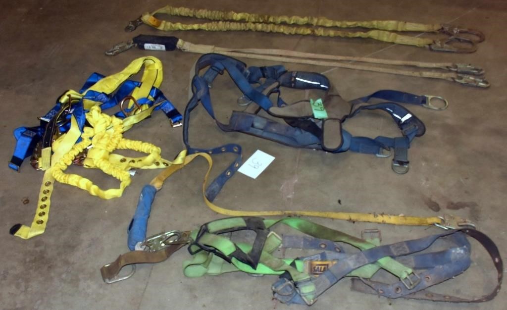 3 Safety Harnesses with straps