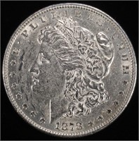 1878 8TF MORGAN DOLLAR AU