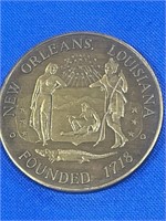 Orleans metal art - Mardi Gras coin