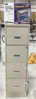 Steelworks metal filing cabinet- no key w/ file