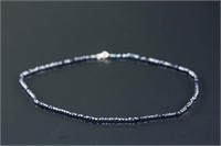 Sterling Silver Spinel Bead Necklace Retail $150