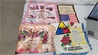 4 WW2 ERA PILLOW COVERS