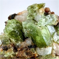 132 Gm Amazing Diopside Crystals On Rock Specimen