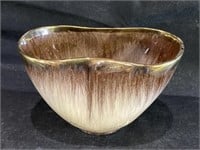 VTG W. Germany Keramik Drip Glaze Pottery Bowl