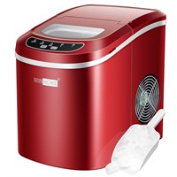 VIVOHOME Portable Ice Maker 26lbs/Day Red